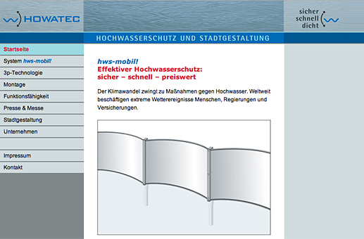 hHowatec Hochwasserschutz 2009