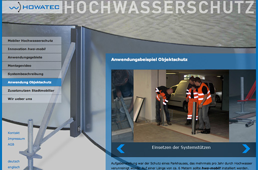 Howatec Hochwasserschutz Startseite